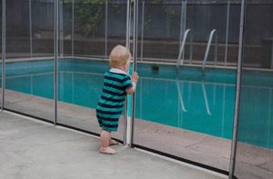 Child at Safety Fence